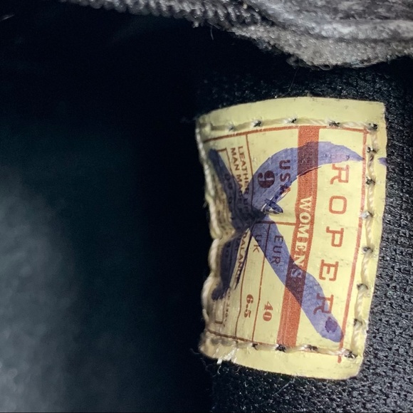 Roper Cactus Slip On Rub Off Gray Round Toe 9 - Picture 5 of 5